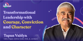 On Courage, Conviction, and Character while Building Successful Restaurants – Tapan Vaidya, CEO of Papa Johns Blog Banner Tapan Vaidya
