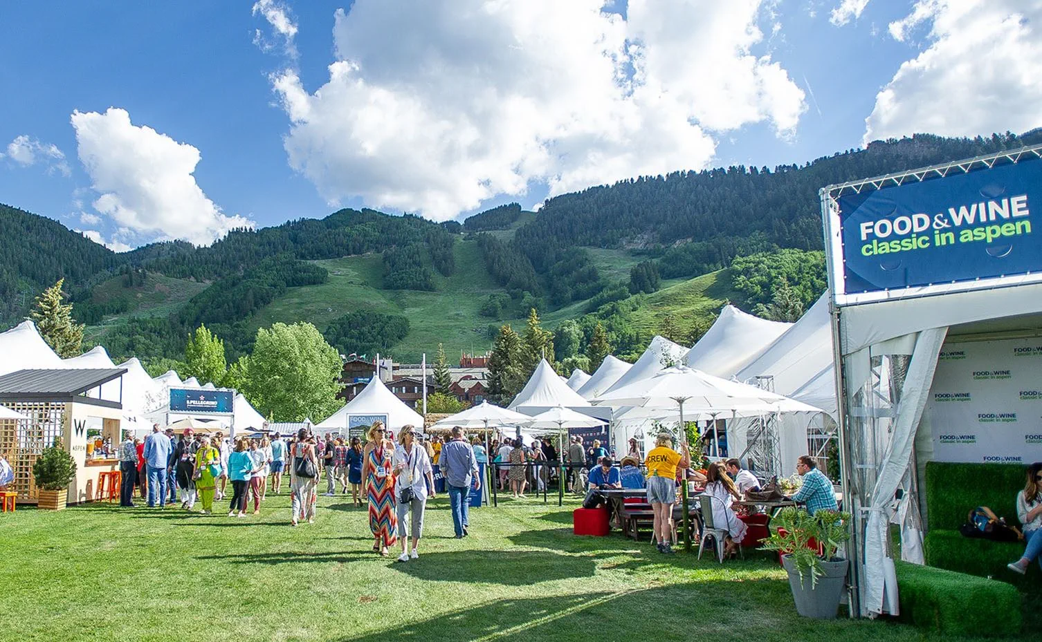 People attending Food and Wine Festival Aspen