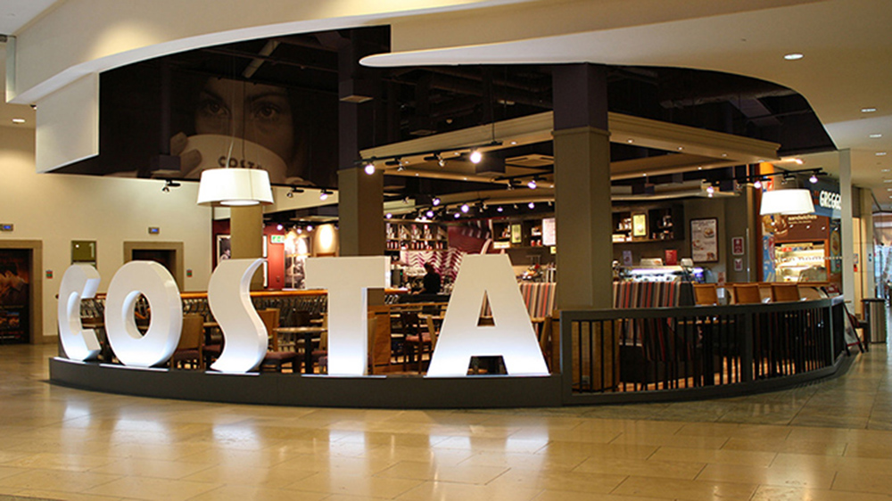 Costa Coffee Shop In A Mall