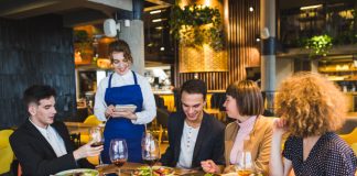 Restaurant Staff taking order from customers