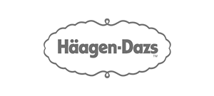 Black and White Logo of Haagen Dazs