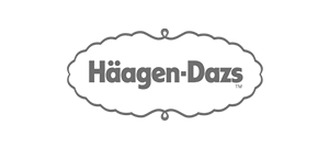 Black and White Logo of Haagen Dazs