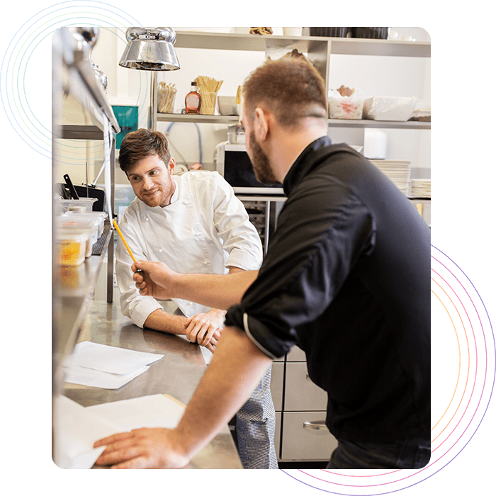 Improve bottom line with Inventory Restaurant staff checking physical inventory manually