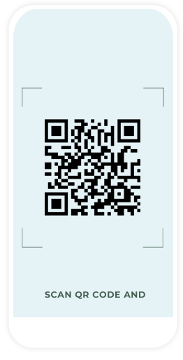 Mobile screen scanning QR Code for Menu