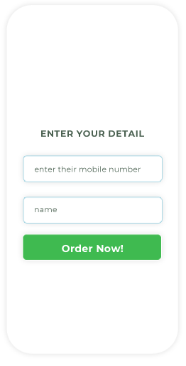Mobile screen asking details from customer to access the digital menu