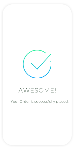 QR Code Ordering order placed تم تقديم الطلب بنجاح على الهاتف المحمول
