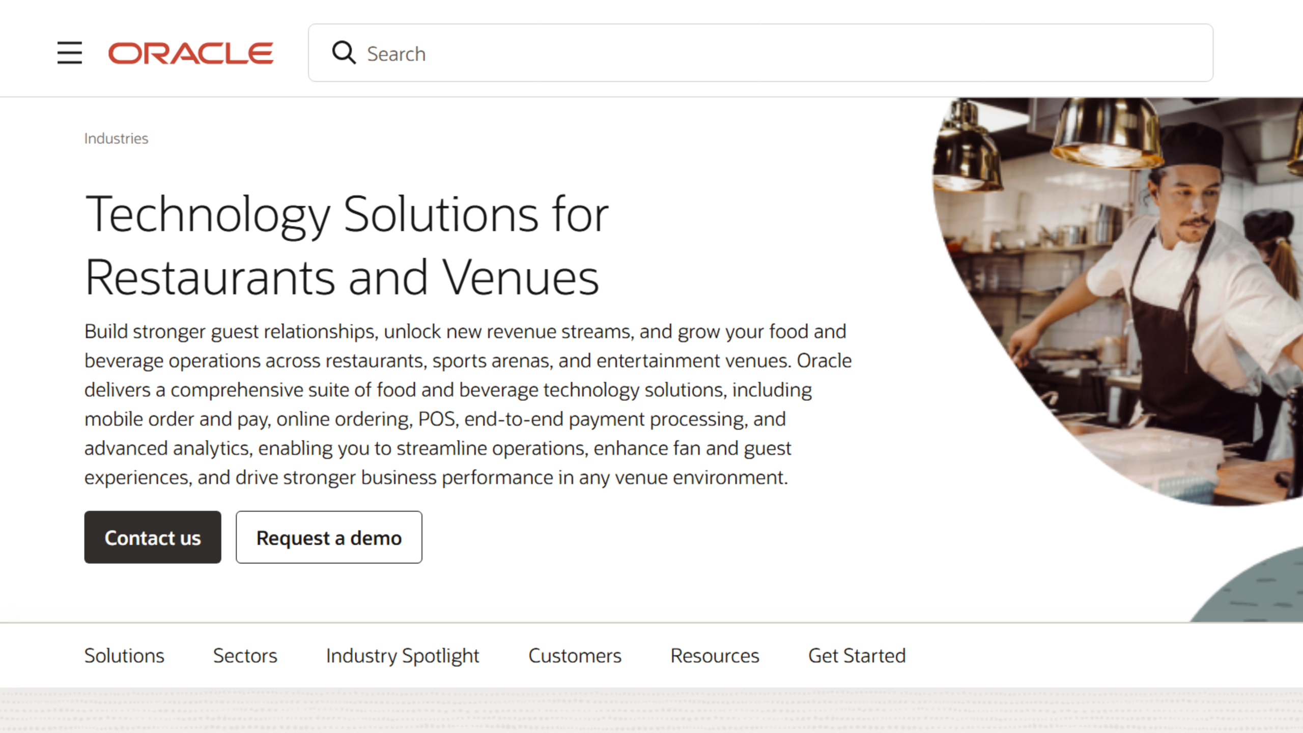 Best Enterprise Restaurant Management Software Scalable: Oracle